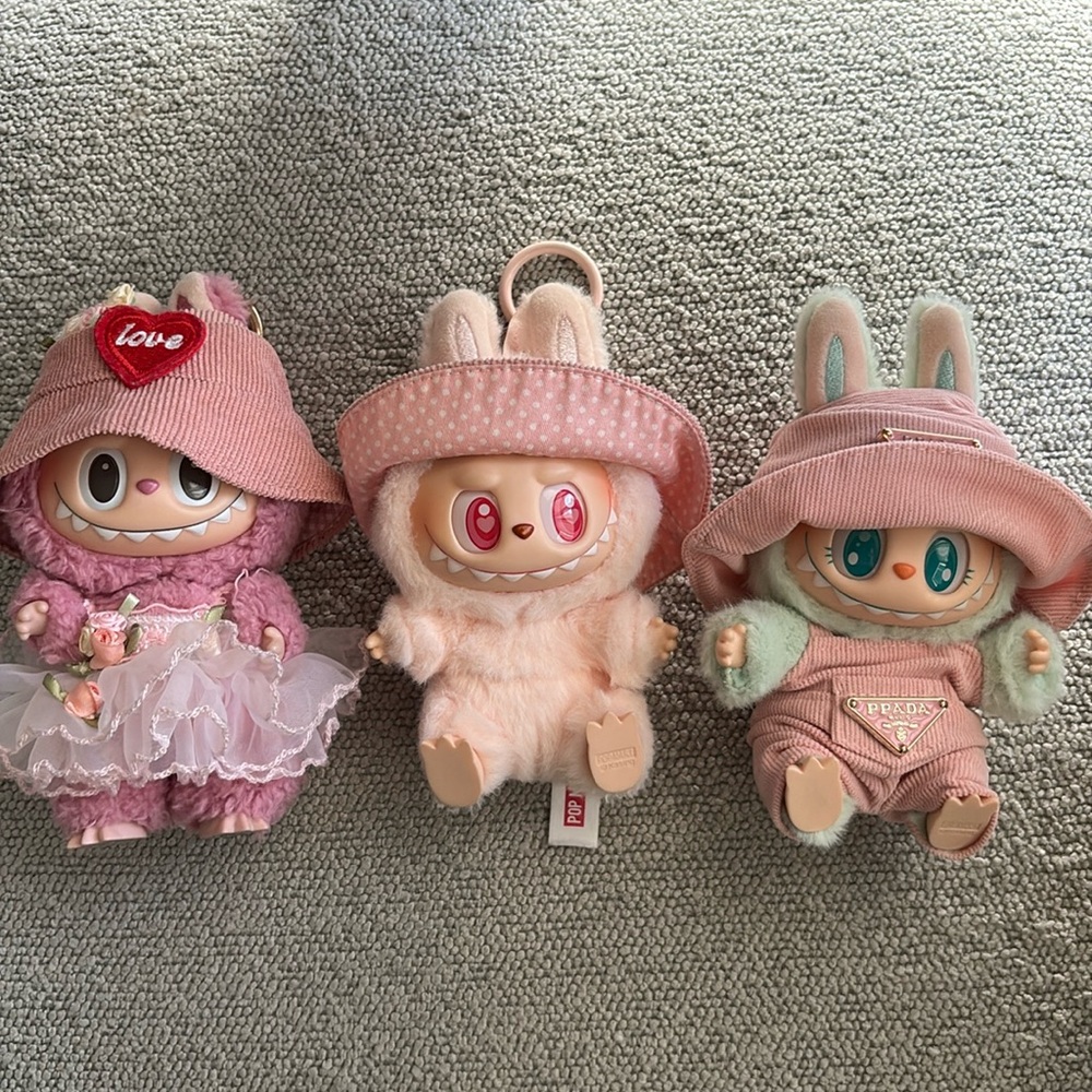 3 authentic labubu set